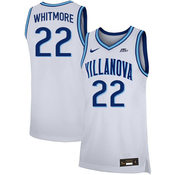 Men #22 Cam Whitmore Willanova Wildcats College 2022-23 Basketball Stitched Jerseys Sale-White - Click Image to Close
